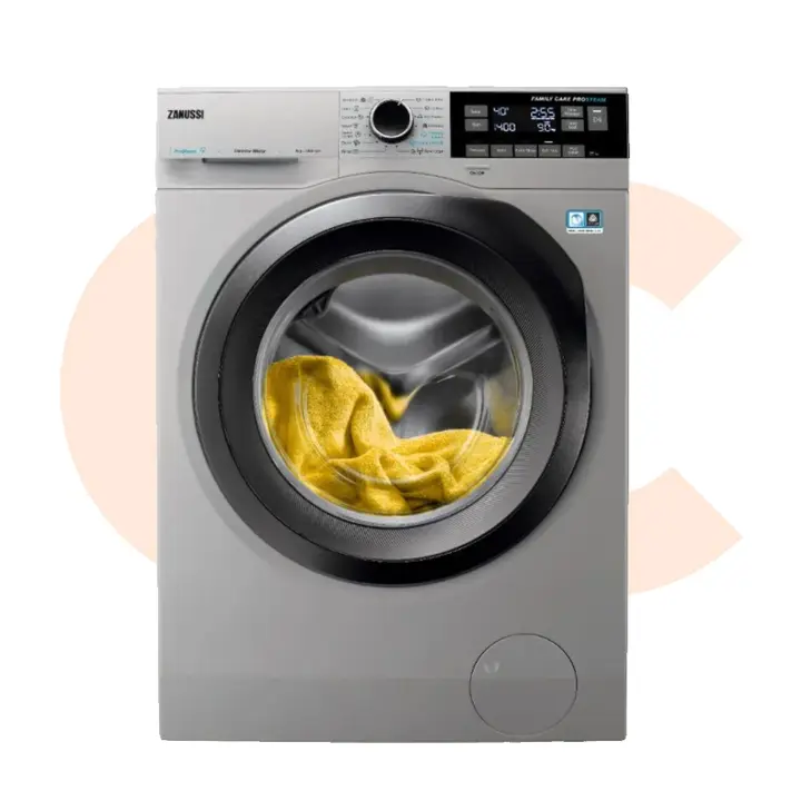 Zanussi Front Loading 9 KG Silver 1400 RPM Steam Inverter Model ZW7F3946LS