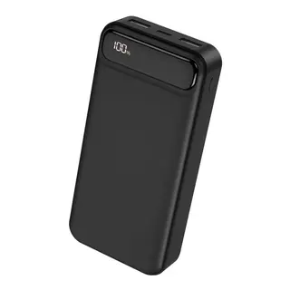 بور بنك أكس او - XO PR-136 20000 mAh Power Bank Designed With Practical Design And Fast Charger Travel Various Smart Devices - Black