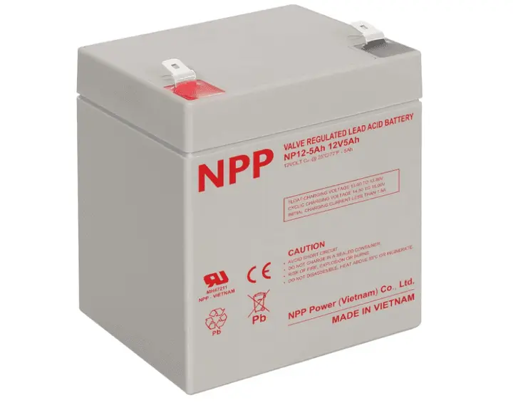 NPP NP12-5Ah Lead Acid Battery 12V 5Ah