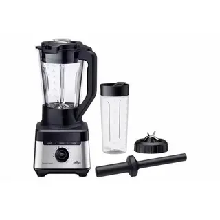 Braun PowerBlend 7 Kannen Mixer 1400W Elektrischer Smoothie Maker JB7551BK Schwarz 2L