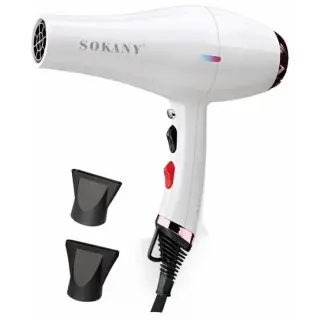 مجفف شعر سوكاني، 2400 وات، ابيض - SK-910