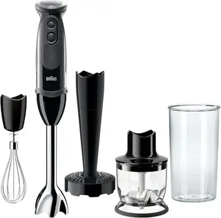 Braun Multiquick 5 Vario Stabmixer (SS Mixschaft + 1,5C Zerkleinerer + Stampfer +