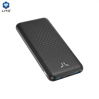 باور بانك ليتو LP11 سعة 10000 مللي أمبير، شحن سريع QC2/4A أصلي, POWERBANK LITO LP11 10000MAH QC2/4A ORIGINAL