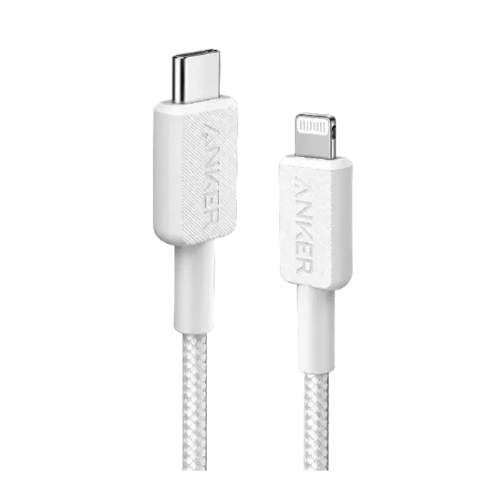 Anker A81B5H21 Cable Type-C TO Lightning 3ft White G
