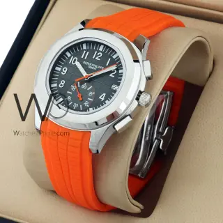 Patek Philippe Watch For Men Orange Strap