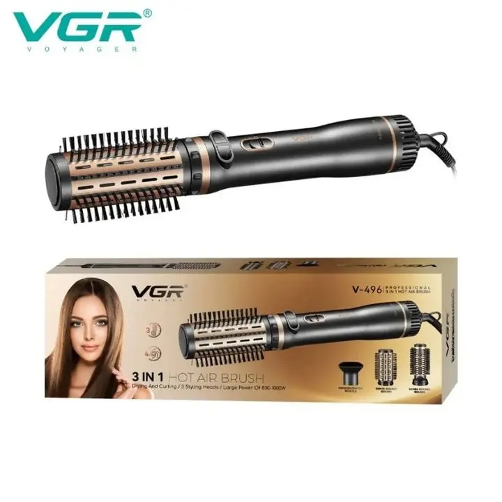 فرشاة شعر الهواء الساخن 4 في 1 V-496 من VGR