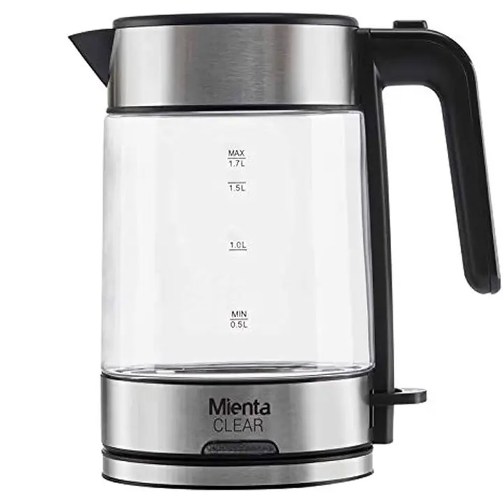 Mienta Clear Electric Kettle, 1.7 Liters - 2200Watt - EK201520A