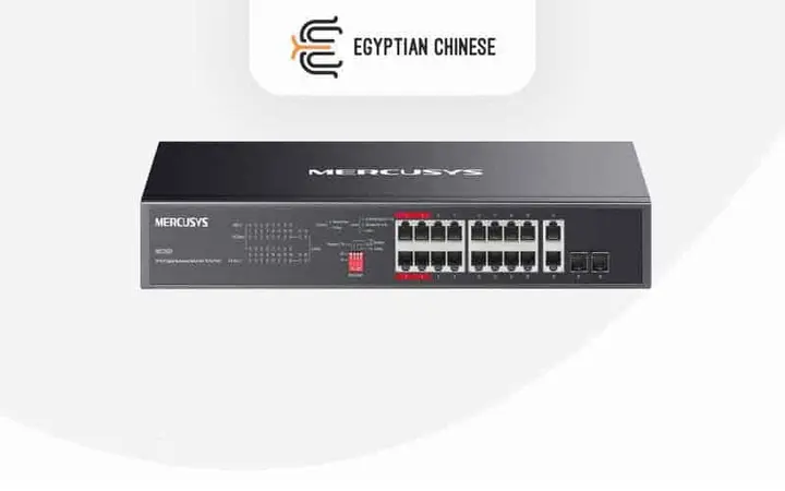 Mercusys MS120GP سويتش 20 منفذ جيجابت راك | 16 منفذ PoE+