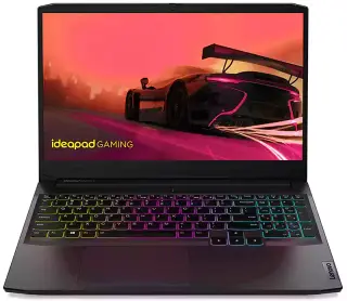 لاب توب لينوفو ايديا باد 3 ، معالج RYZEN5، AMD-5600H، رامات 8 جيجابايت، 512 جيجابايت SSD هارد، نفيديا GTX 1650 4GB، شاشة 15.6 بوصة FHD IPS، ويندوز 10، أسود