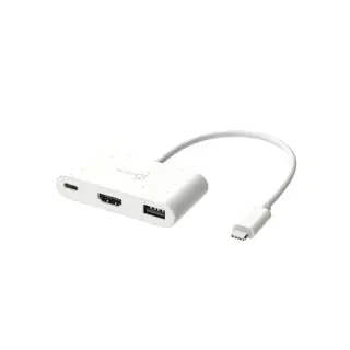 j5create Type-C To (HDMI-4K+USB3.0+PD Charge 90W) JCA379EW