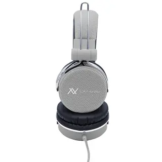 L'AVVENTO (HP06A) Headphone Stereo Golden Plug With 40mm Speaker Driver - 1.5M - Gray