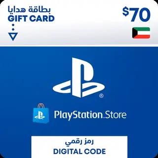 PlayStation Network, $70 PSN Card (Kuwait Store)