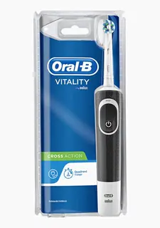 Oral-B Vitality Cross Action Rechargeable Electric Toothbrush Timer Black/White