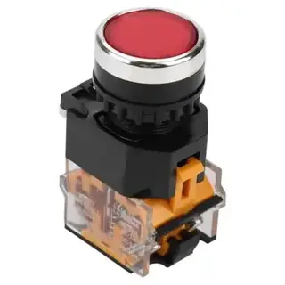 LA38 22mm Push Button Momentary Switch Heavy Duty red