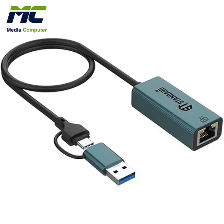 بطاقة LAN من طراز ST-UE106+ Type-C + USB 3.0 من طراز ST-Standard