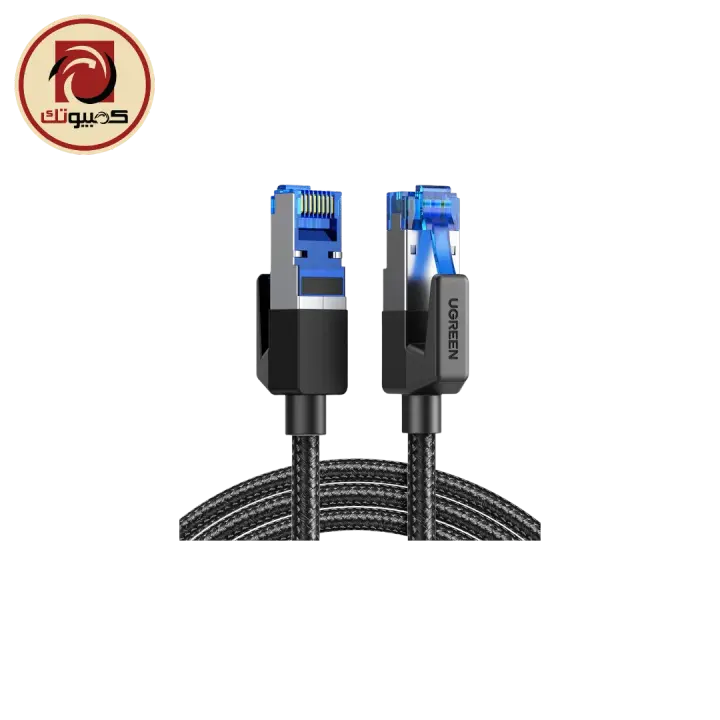 UGREEN NW153 (80431) CAT8 Shielded Braided Ethernet Cable, 2M 40Gbps High-Speed RJ45 LAN Cable, Black
