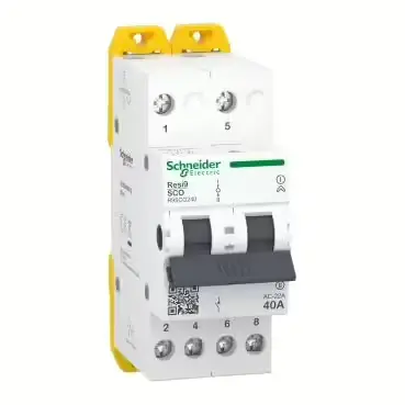 مفتاح التغيير ثنائي الأقطاب (2P Changeover Switch), (Resi9), شنايدر إلكتريك 40a