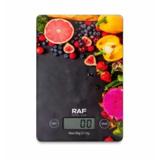 ميزان مطبخ ديجيتال RAF R.10023, حتى 5 كجم، تصميم فواكه أنيق(ضمان 3 سنوات)