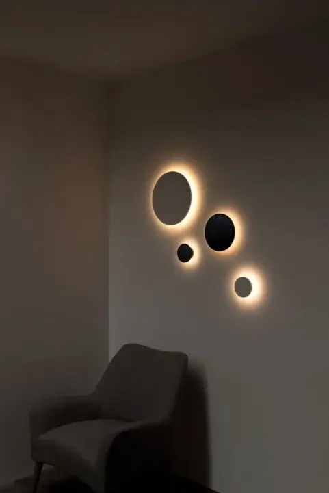 Modern LED Outdoor Wall Light black-2 13cm 6w-en