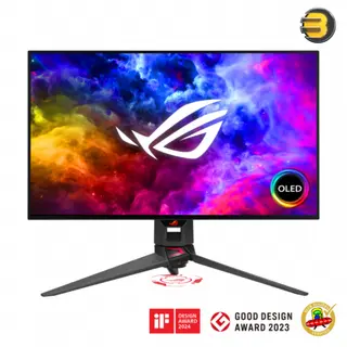 ASUS ROG Swift OLED PG27AQDM gaming monitor ― 27-inch (26.5-inch viewable) 1440p OLED panel, 240 Hz, 0.03ms response, G-SYNC compatible, anti-glare, custom heatsink, intelligent voltage optimization, uniform brightness, DisplayWidget Center -