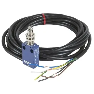 Telemecanique XCMD21F2L1 | Limit switch, Limit switches XC Standard, XCMD, M12 steel roller plunger, 1NC+1 NO, snap, 1 m