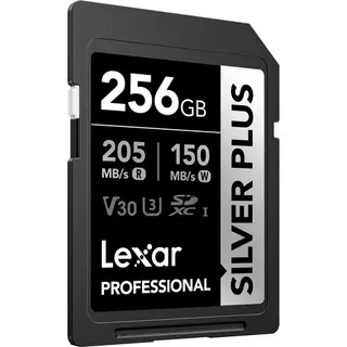 Lexar 256GB 205MB/s Professional SILVER PLUS UHS-I SDXC Memory Card