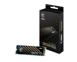 MSI SPATIUM M450 1TB NVME 3D-NAND PCIe Gen4x4 M.2 2280 M.2 SSD
