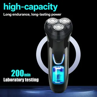 Shavers for Men Electric Razor Wet/Dry Rechargeable Rotary Cordless USB Charging