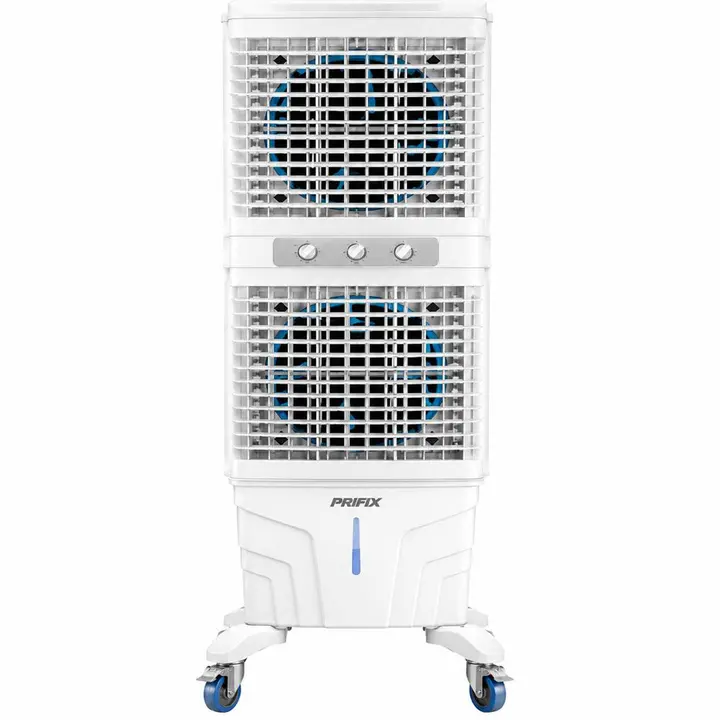 Prifix Double Air Cooler 70 Liters - 3 Speeds With Ice Tank - White - DC102