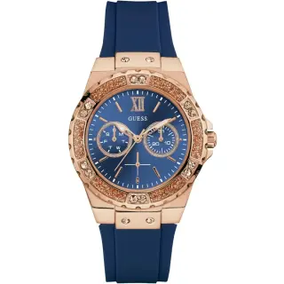 ساعة جيس لايم لايت للنساء W1053L1 بسوار مطاطي أزرق