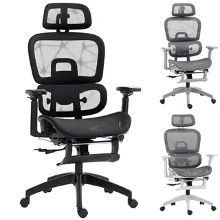 HOMCOM Executive Office Chair, Ergonomic Desk Chair with Lumbar Support