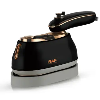 (ضمان 3 سنوات) مكواة بخار صغيرة محمولة للسفر من طراز RAF R.1142H - مكواة بخار يدوية صغيرة دوارة بزاوية 180 درجة