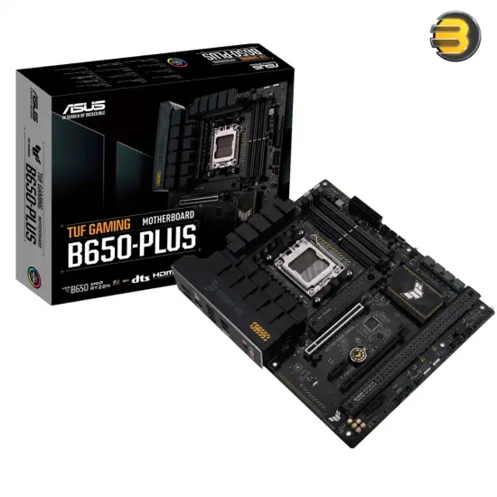 ASUS TUF GAMING B650-PLUS, DDR5 7600+ MT/s AM5 ATX Motherboard