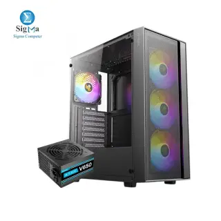 ANTEC AX65 4Fan 120M ARGB+PSU Antec Atom V650