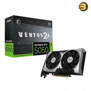 MSI GeForce RTX 5050 8G VENTUS 2X OC - 8GB Dual Fan Graphics Card