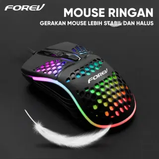 Forev Fv-138 Multi Dpi Highend Mouse With LED Light Backlit Effects, For Pc