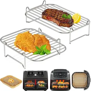 Ninja Air Fryer Grill | HONYAO 2pcs Stackable AirFryer Accessories for Ninja AF3