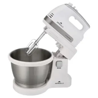 Armadillo Stand Mixer - 500 Watts - 3.5 Liters - 5 Speeds - White - Armsda-Hmixb-Wh
