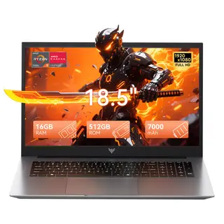 ACEMAGIC 18,5" Gaming Laptop Windows 11Pro AMD Ryzen 5 7430U 16GB DDR4 512GB SSD