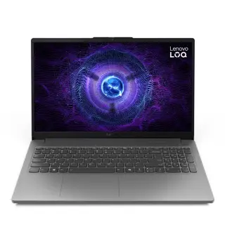 Lenovo LOQ Essential 15IAX9E Gaming Laptop, Core i5-12450HX, 8GB, 512GB SSD, RTX 4050 6GB, 15.6″ FHD, Windows 11, Storm Grey (83LK00C9US) | لابتوب لينوفو جيمنج