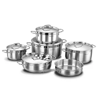 Korkmaz Alfa XL Stainless Steel Cookware set 11 Pcs