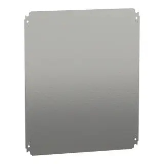 Schneider NSYMM65 | Plain mounting plate H500xW600mm made of galvanised sheet steel