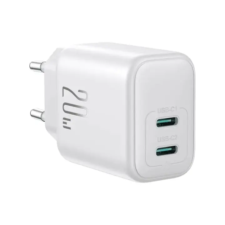 Joyroom JR-TCF12EU Dual Type-C Ports 20W Power Duo Charger شاحن بمنفذين Type-C