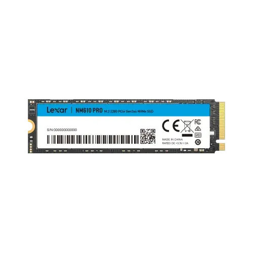 Lexar 2TB NM610PRO M.2 2280 PCIe Gen3x4 Up to 3300MB/s NVMe Internal Solid State Drive SSD