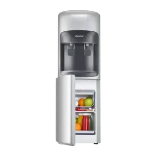 Koldair Water Dispenser 2 Spigots Cold Silver With Fridge KWD-AF-2.1-SILVER