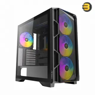 Antec AX1000 Lite Case, 4x ARGB Fans & Atom B750 Bronze PSU