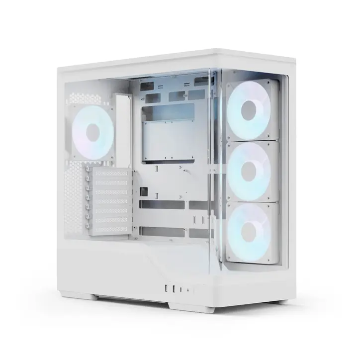AeroCool P500A 4 ARGB Fans Mid-Tower White Case