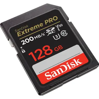 SanDisk Extreme PRO SDXC UHS-I V30 Memory Card 128gb