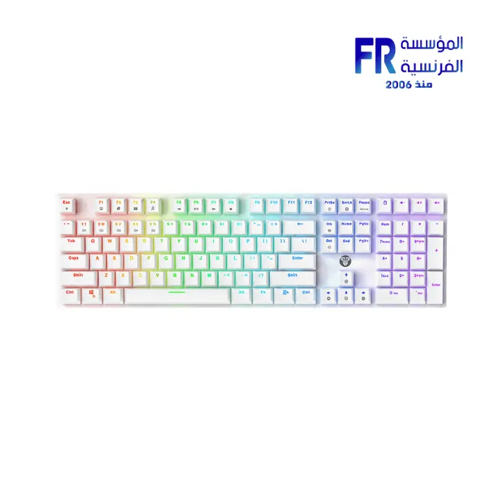 Fantech Maxfit 108 MK855 RGB Blue Switches White Wired Mechanical Keyboard