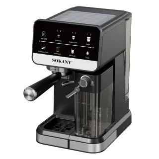 SK-04055 ماكينه قهوه اسبريسو5*1 1.5لتر+0.5لتر تانك لبن 1350وات 20بار